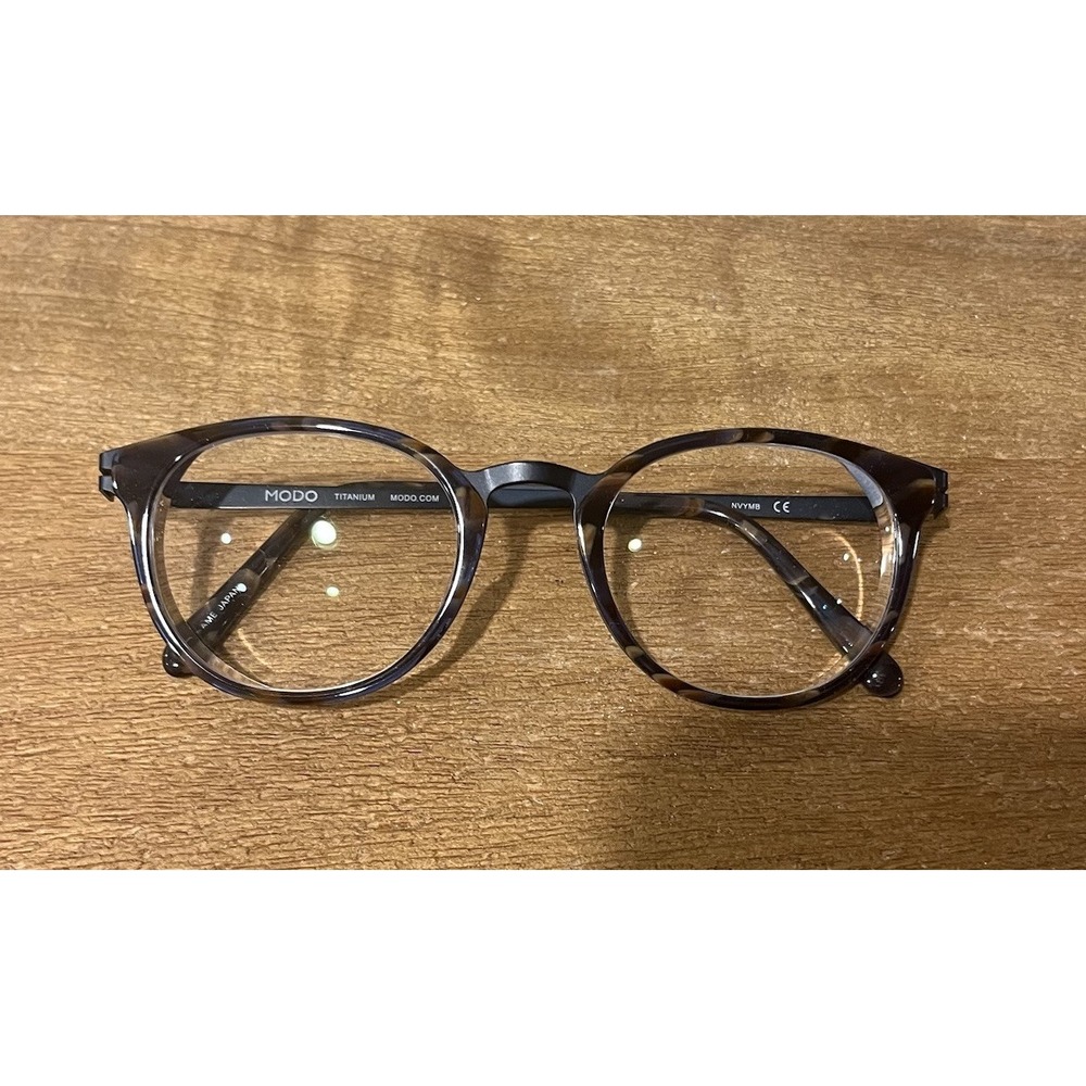 MODO 4509 Eyeglasses 48-21-140 Tortoise Navy Titanium Made in Japan Frames Only